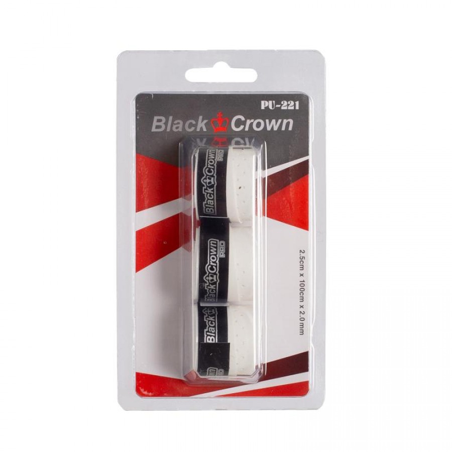 Blister Black Crown Perforado Blanco 3 Surgrips  Offre - Pas cher