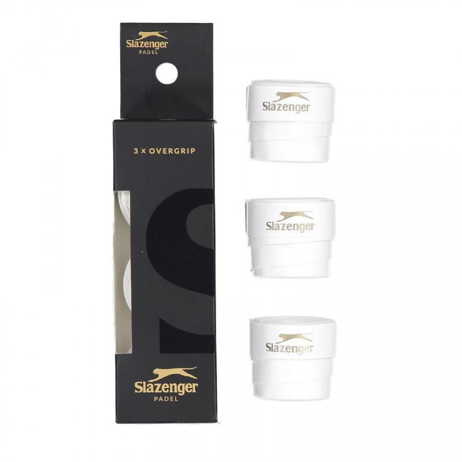 Blister Surgrips Slazenger Padel Blanc 3 Unites  Offre - Pas cher