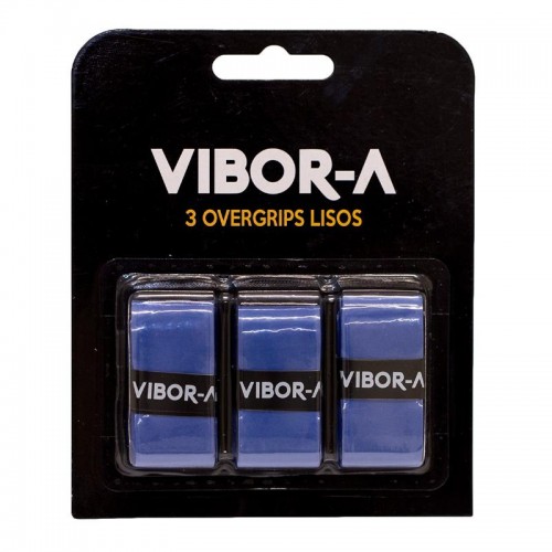 Blister Vibora Pro Liso Azul 3 Overgrips Blister Vibora Pro Liso Azul 3 Overgrips