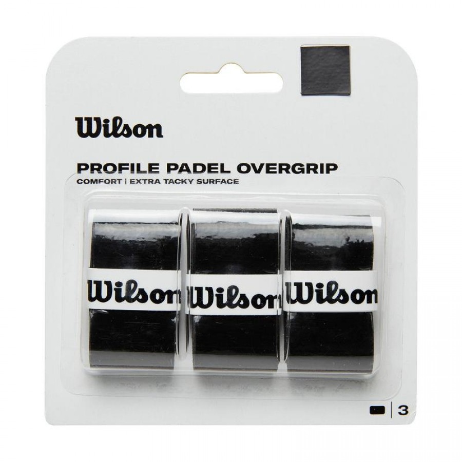 Surgrips Blister Wilson Profile Padel Negro 3  Offre - Pas cher
