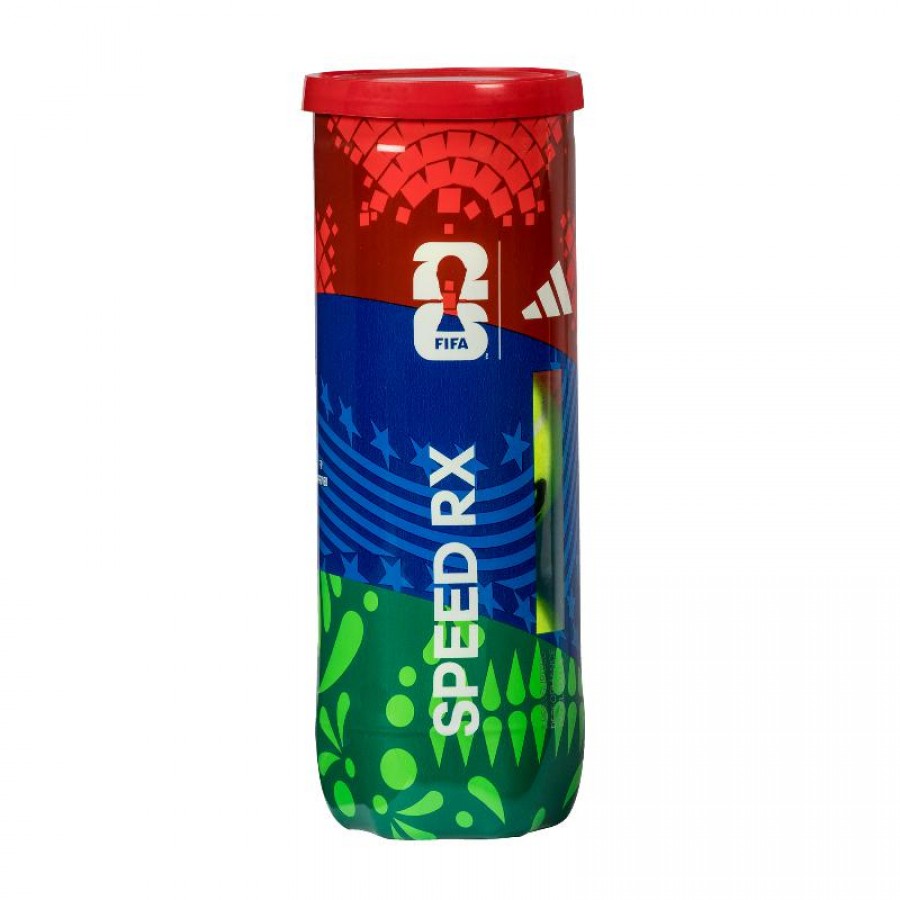 Bote de 3 Pelotas Adidas Speed RX World Cup 2026 PADELPOINT