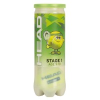 Bote de 3 Pelotas Head Stage 1 Verde  Oferta + Barato