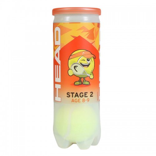 Bote de 3 Pelotas Head Stage 2 Naranja Bote de 3 Pelotas Head Stage 2 Naranja