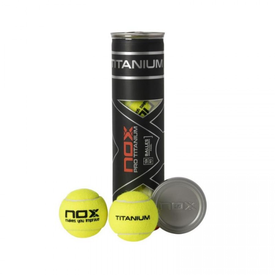 Bote de 4 Pelotas Nox Pro Titanium Silver  Offre - Pas cher