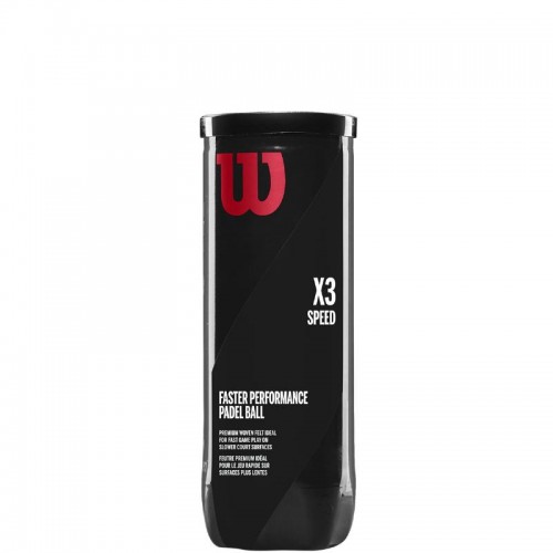 Bote de 3 Pelotas Wilson Padel X3 Speed Bote de 3 Pelotas Wilson Padel X3 Speed
