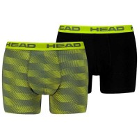 Boxers Head Basic Jaune Noir 2 Unites  Offre - Pas cher