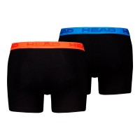 Boxers Head Laranja Azul Preto 2 Unidades  Oferta + Barato