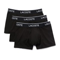 Boxers Casuais Pretos Lacoste 3 Unidades  Oferta + Barato