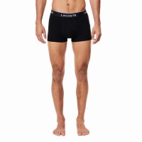 Boxers Casuais Pretos Lacoste 3 Unidades  Oferta + Barato
