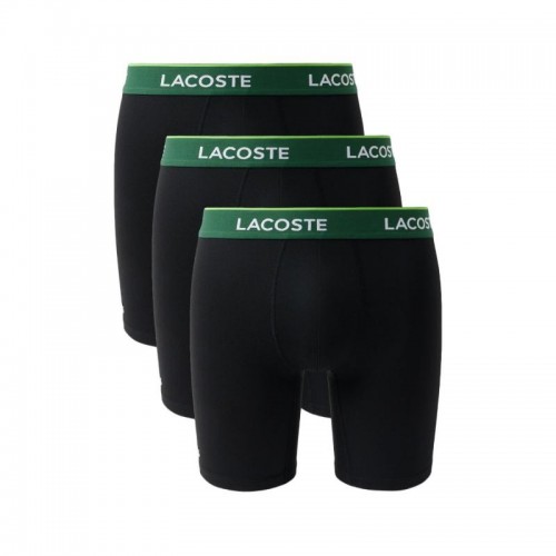 Boxers Lacoste Negro Verde 3 Unidades