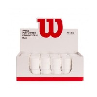 Wilson Pro Padel Box Branco Perfurado 60 Overgrips  Oferta + Barato