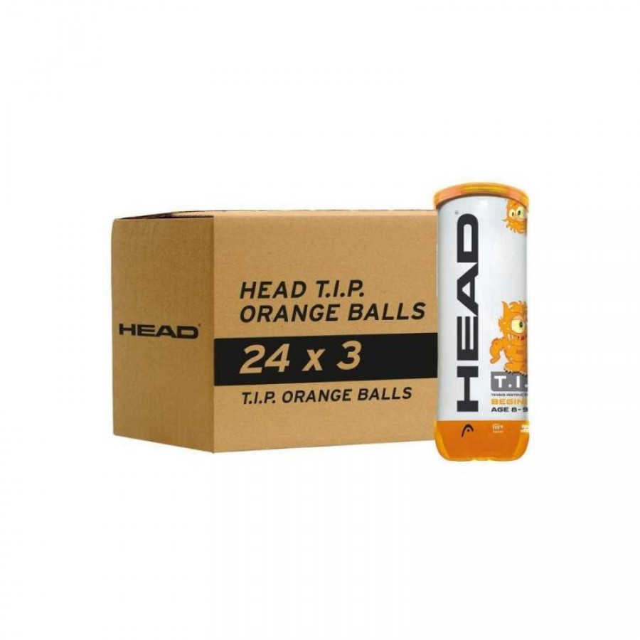 Cajon 72 Balls - 24 Boats of 3 pcs - Head T.I.P. Orange