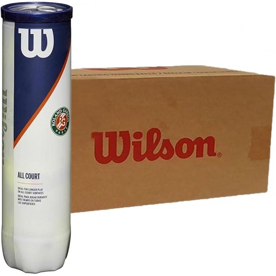 Cajon 72 Pelotas - 18 Botes de 4 Uds - Wilson Roland Garros  Oferta + Barato