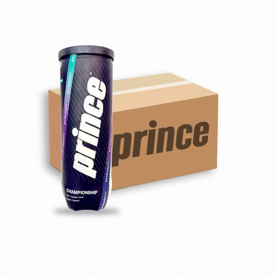 Caixa 72 Bolas - 24 Latas de 3 pecas - Prince Championship Extraduty  Oferta + Barato