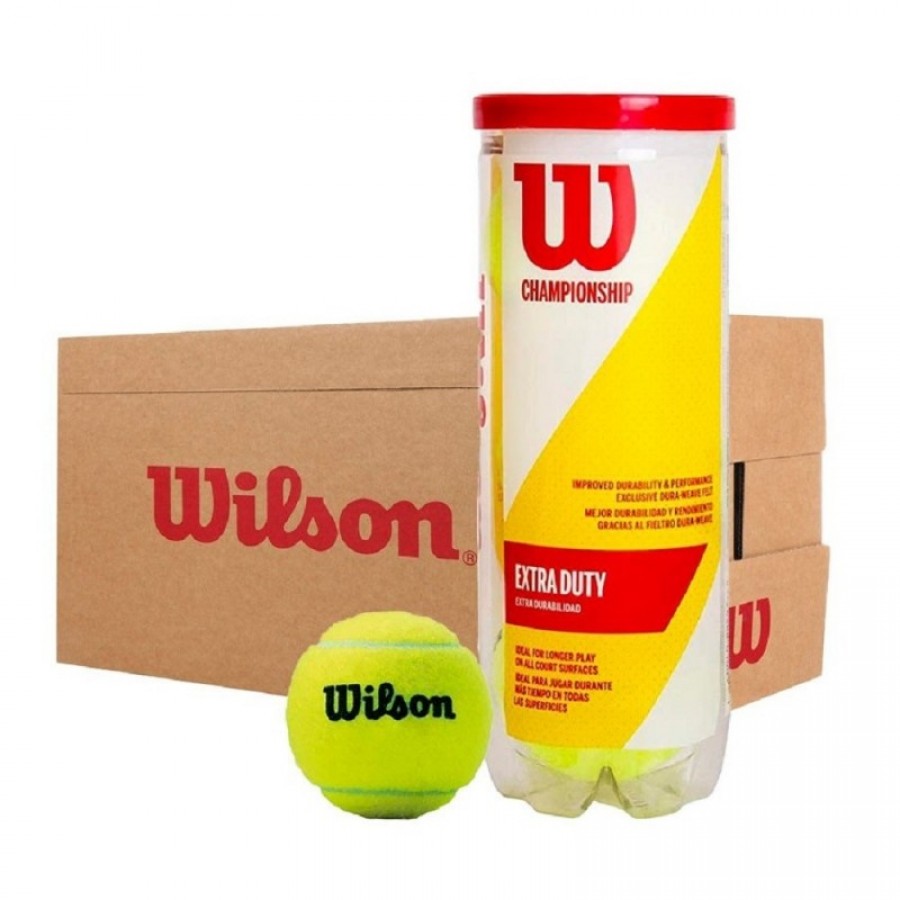 Cajon 72 Pelotas - 24  Botes de 3 uds - Wilson Championship Extra Duty  Oferta + Barato