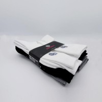 Meias Bidi Badu Don Carlito XXL Crew Move Grey Black White 6 Pares