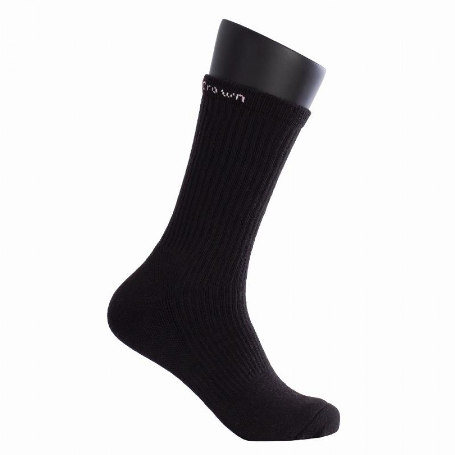 Black Crown High Black Socks 3 Pairs  Offer + Cheap