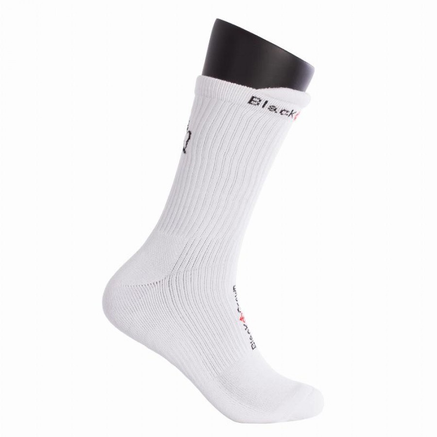 Black Crown Premium High White Socks 1 Pair  Offer + Cheap