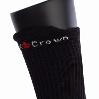 Meias pretas pretas premium Black Crown 1 par  Oferta + Barato