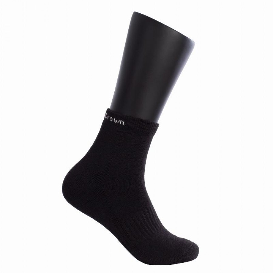 Socquettes Crown Pro noires 1 paire  Offre - Pas cher