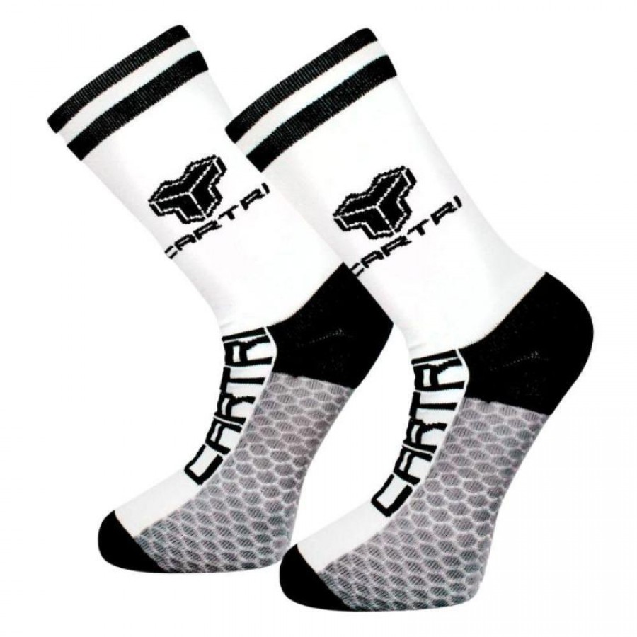 Cartri Adler High Blanc Noir Chaussettes 1 Paire  Offre - Pas cher