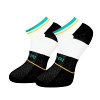Calcetines Cartri Adriano Crew Blanco Negro 1 Par  Oferta + Barato
