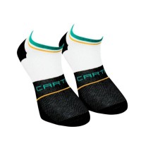 Calcetines Cartri Adriano Crew Blanco Negro 1 Par  Oferta + Barato