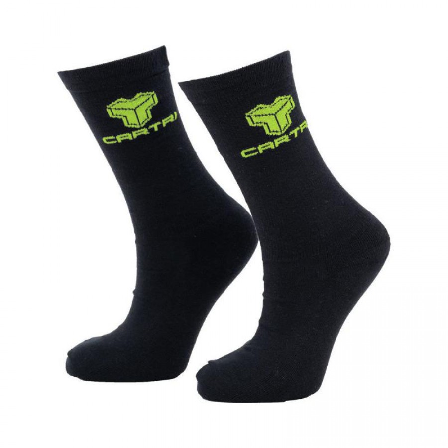 Calcetines Cartri Ankara Individual Verde Negro 1 Par  Oferta + Barato