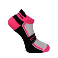 Cartri Slash Crew White Fuchsia Socks 1 Par  PADELPOINT Cartri Slash Crew White Fuchsia Socks 1 Par