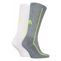 Head Performance Chaussettes Crew Blanc Lime Gris 2 Paires  Offre - Pas cher