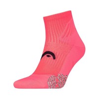 Calcetines Head Performance Padel Quarter Coral Fluor 1 Par  Offre - Pas cher
