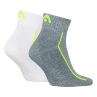 Calcetines Head Performance Quarter Blanco Gris Lima 2 Pares  Offer + Cheap