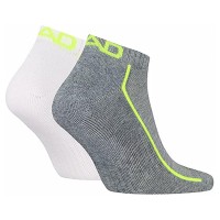 Head Performance Sneaker Chaussettes Blanc Gris Lime 2 Paires  Offre - Pas cher