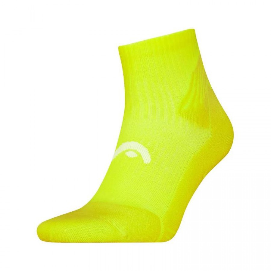 Calcetines Head Performance Tennis Quarter Amarillo Fluor 1 Par  Oferta + Barato