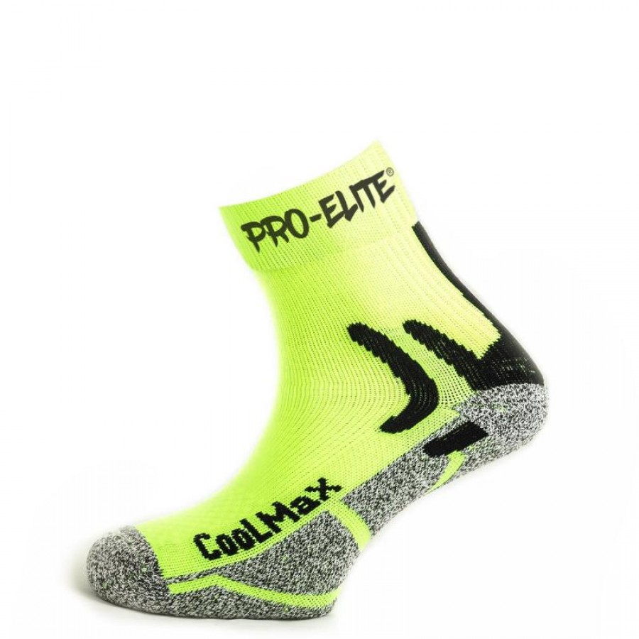Pro Elite Coolmax Neon Jaune Chaussettes 1 Paire  Offre - Pas cher