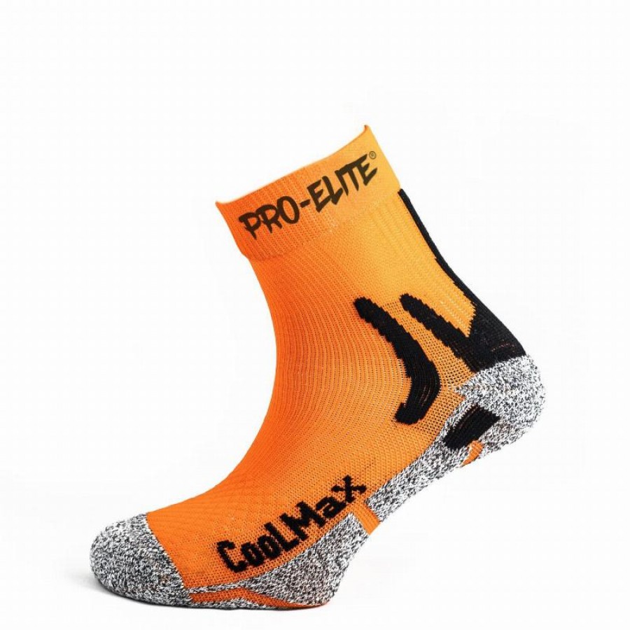 Pro Elite Coolmax Chaussettes Orange 1 Paire  Offre - Pas cher