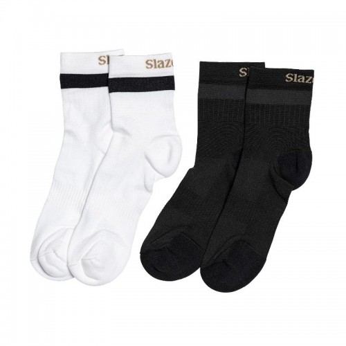 Calcetines Slazenger Alejandra Blanco Negro 2 Pares Calcetines Slazenger Alejandra Blanco Negro 2 Pares