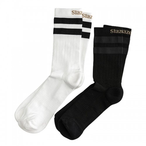Calcetines Slazenger Bruno Blanco Negro 2 Pares Calcetines Slazenger Bruno Blanco Negro 2 Pares