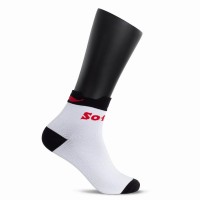 Calcetines Softee Tobilleros Blanco Negro 1 Par