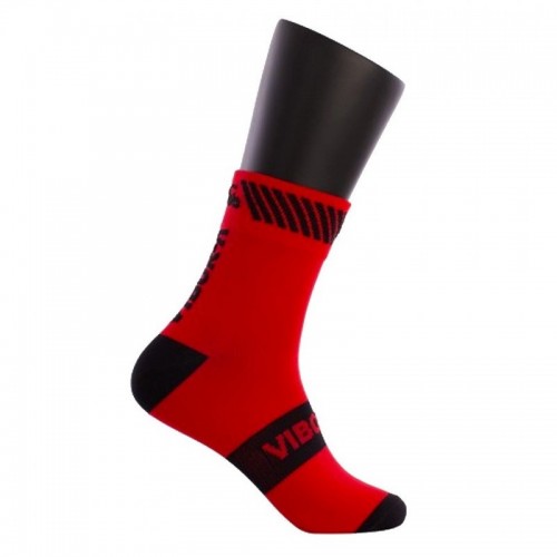 Vibora Kait Mid-Calf Red Black Socks 1 Pair
