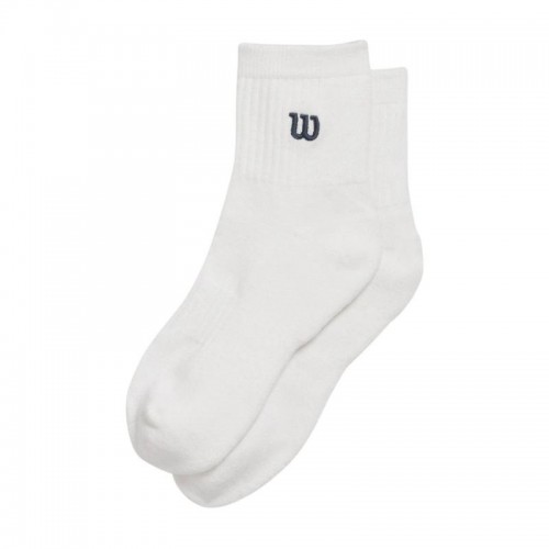 Calcetines Wilson Quart de longueur Blanco Azul Marino 1 Par
