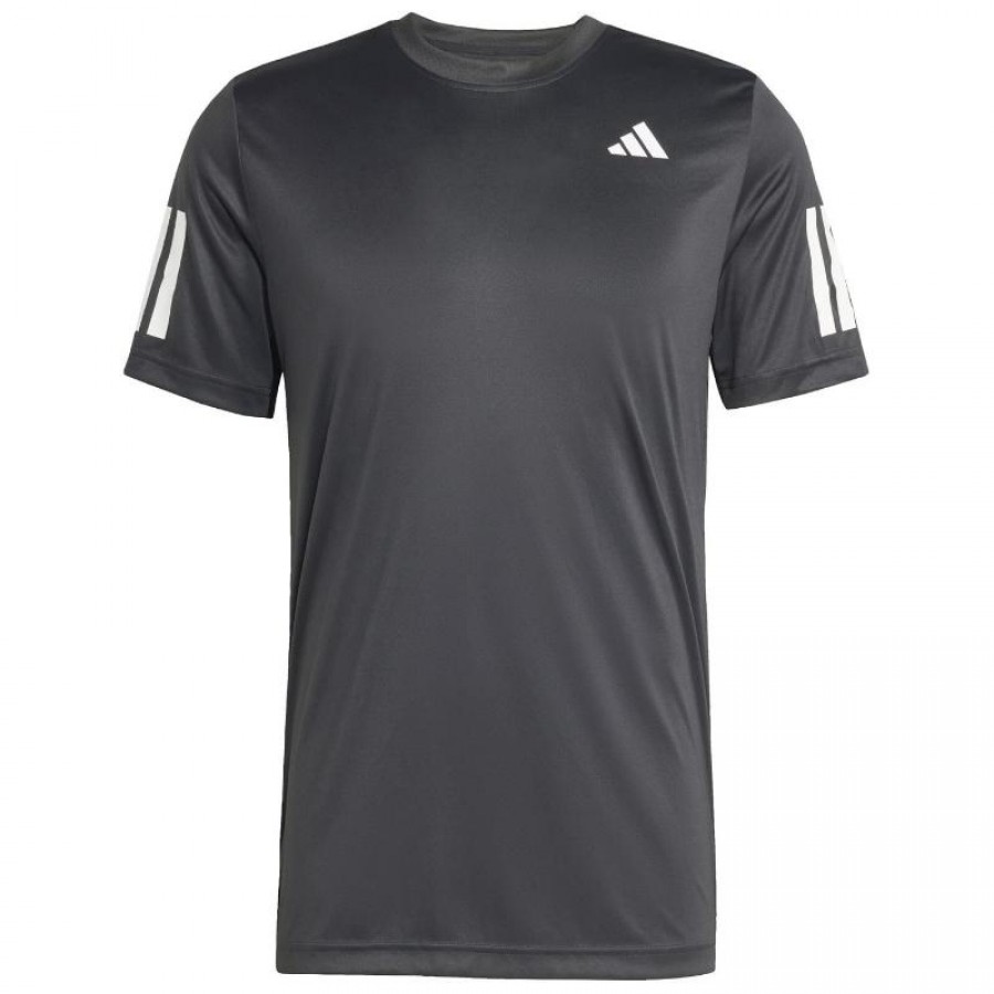 Adidas Club 3 Stripes Black White T-Shirt