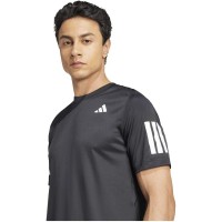 Adidas Club 3 Stripes Black White T-Shirt