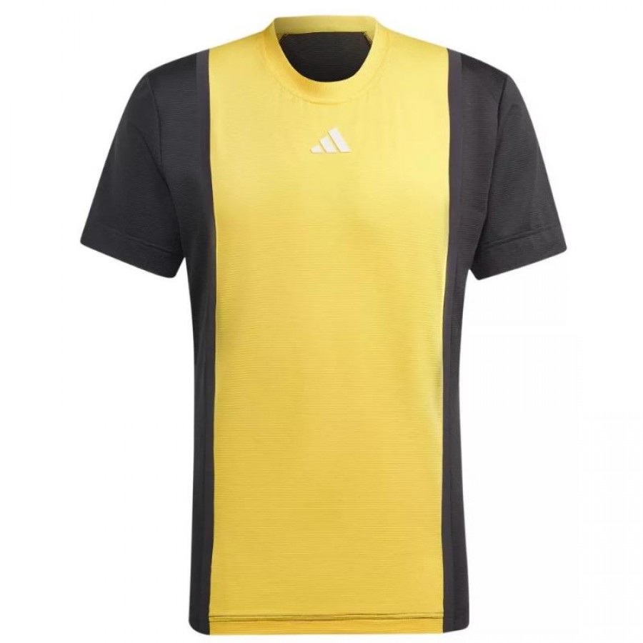 T-Shirt Adidas Freelift Pro Jaune Noir  Offre - Pas cher