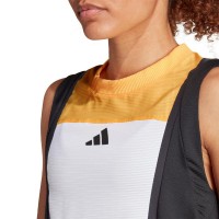 Camiseta Adidas Match Pro Blanco Naranja Negro Mujer  Oferta + Barato