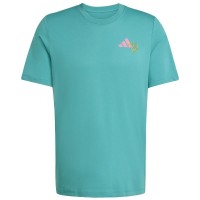 Camiseta Adidas Padel Graphic Teal Blue  Oferta + Barato