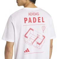 Camiseta Adidas Padel Graphic Blanco