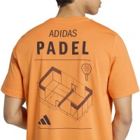 Adidas Padel Graphic Orange T-Shirt