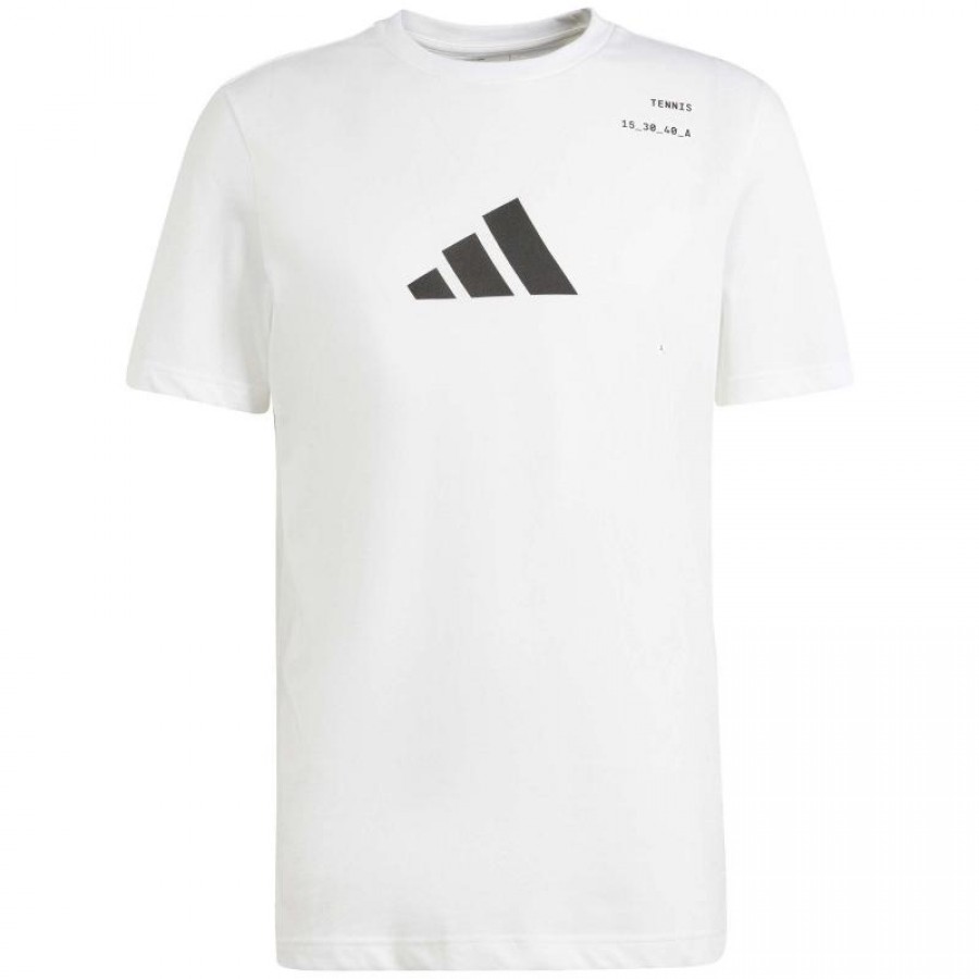 Adidas Tennis Categorie Graphic T-shirt blanc  Offre - Pas cher