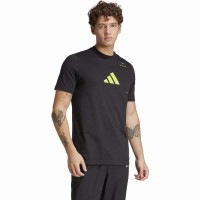 Camiseta Adidas Tennis Category Graphic Negro Limon  Oferta + Barato